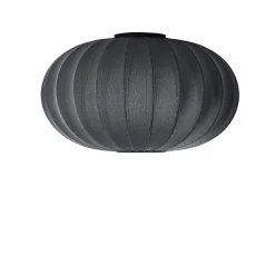 Made By Hand - Loftlampe - Knit-Wit 76 Oval Ceiling/Wall - Black