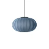 Made By Hand - Loftlampe - Knit-Wit 57 Oval Pendant LED - Blue Stone