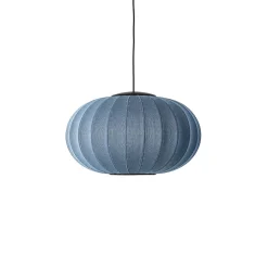 Made By Hand - Loftlampe - Knit-Wit 57 Oval Pendant LED - Blue Stone