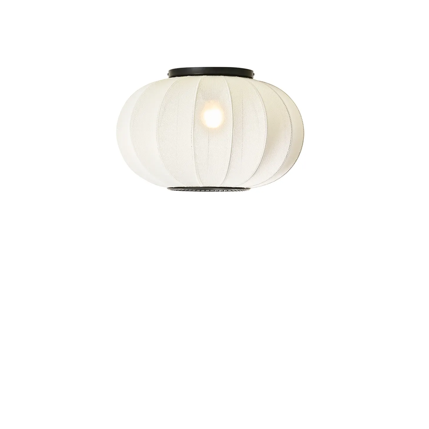 Made By Hand - Loftlampe/Væglampe - Knit-Wit 45 Oval - Pearl White