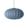 Made By Hand - Pendel - Knit-Wit 76 Oval Pendant LED - Blue Stone