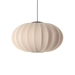 Made By Hand - Pendel - Knit-Wit 76 Oval Pendant LED - Sand Stone