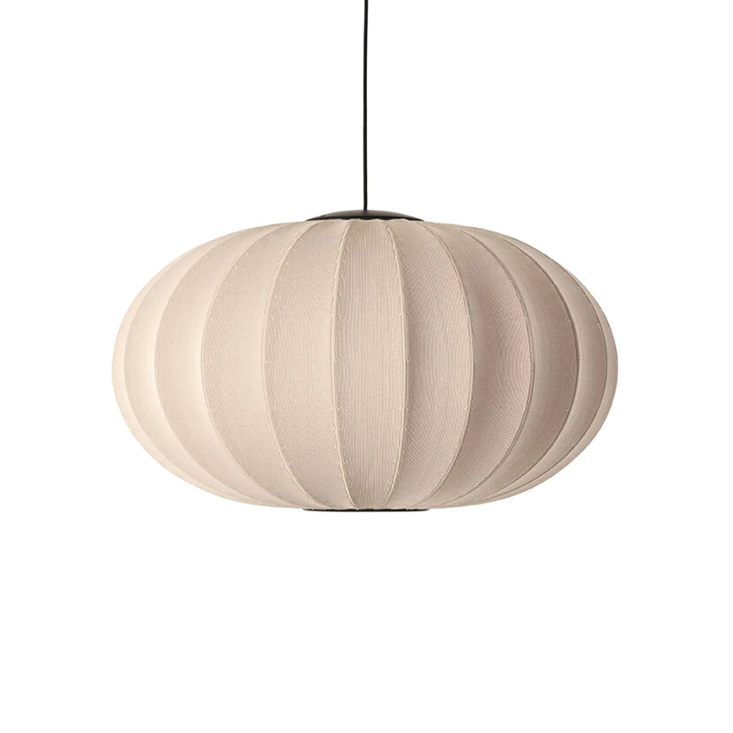 Made By Hand - Pendel - Knit-Wit 76 Oval Pendant LED - Sand Stone