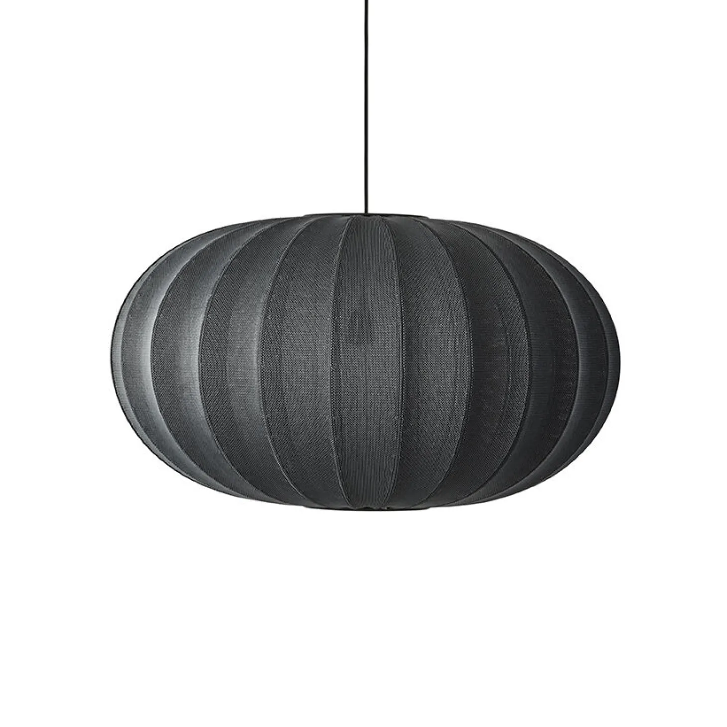 Made By Hand - Pendel - Knit-Wit 76 Oval Pendant - Black