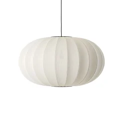 Made By Hand - Pendel - Knit-Wit 76 Oval Pendant - Pearl White