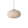 Made By Hand - Pendel - Knit-Wit 57 Oval Pendant LED - Sand Stone