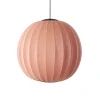 Made By Hand - Pendellampe - Knit-Wit 75 Round Pendant LED - Coral