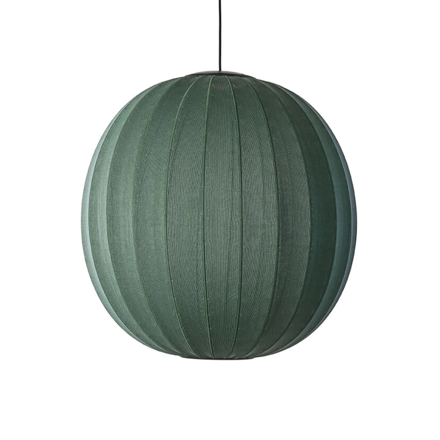 Made By Hand - Pendellampe - Knit-Wit 75 Round Pendant LED - Tweed Green