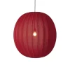 Made By Hand - Pendellampe - Knit-Wit 75 Round Pendant - Maple Red