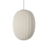 Made By Hand - Pendellampe - Knit-Wit 65 High Oval Pendant - Pearl White