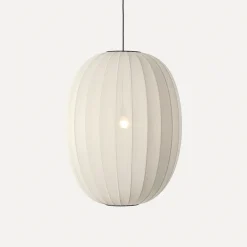 Made By Hand - Pendellampe - Knit-Wit 65 High Oval Pendant - Pearl White