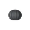 Made By Hand - Pendellampe - Knit-Wit 45 Round Pendant LED - Black