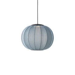 Made By Hand - Pendellampe - Knit-Wit 45 Round Pendant LED - Blue Stone
