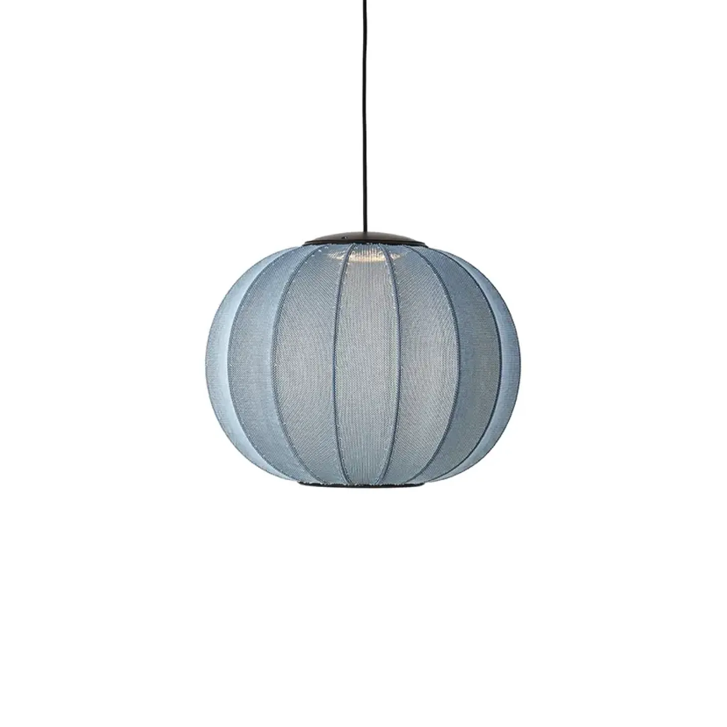 Made By Hand - Pendellampe - Knit-Wit 45 Round Pendant LED - Blue Stone