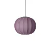 Made By Hand - Pendellampe - Knit-Wit 45 Round Pendant LED - Burgundy