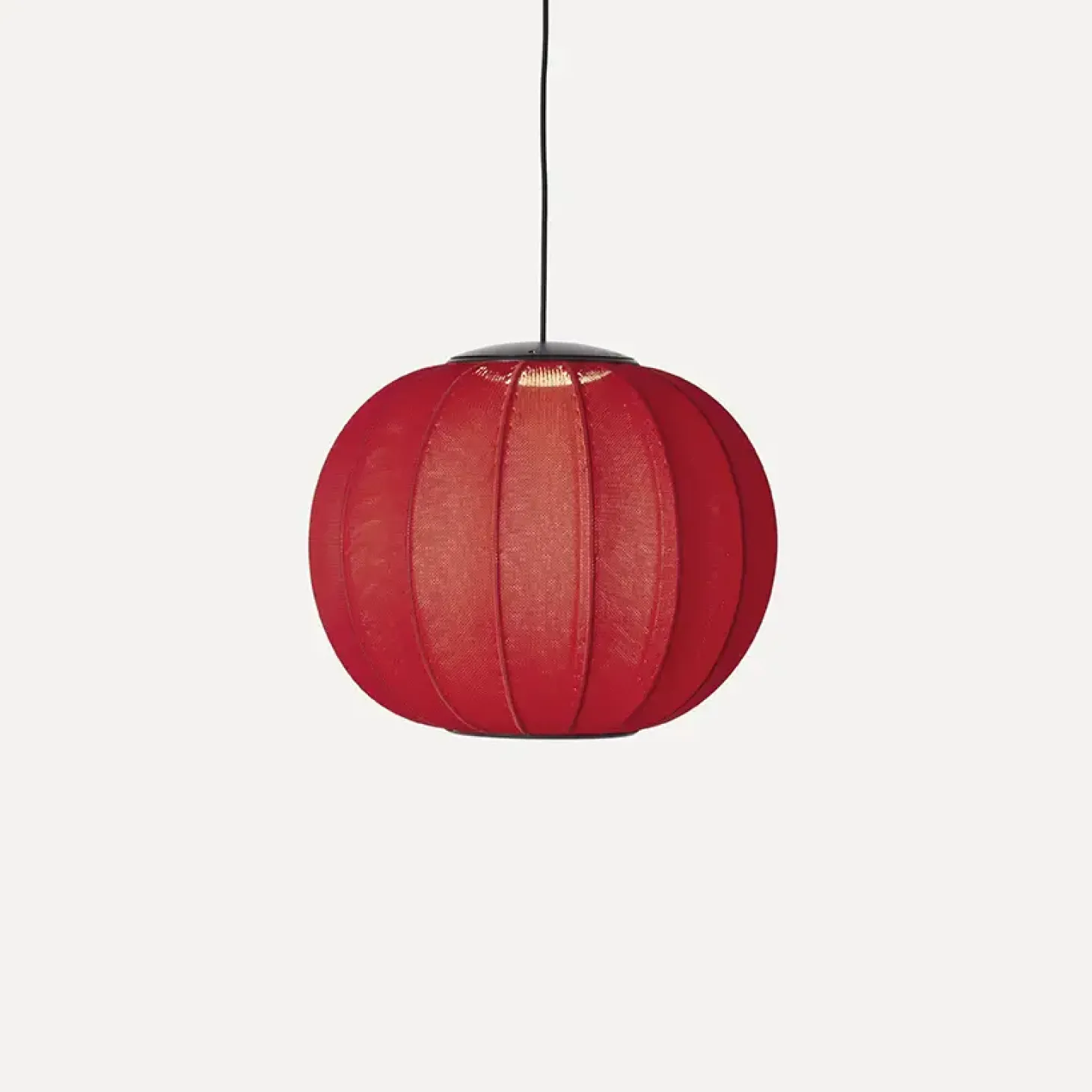 Made By Hand - Pendellampe - Knit-Wit 45 Round Pendant LED - Maple Red