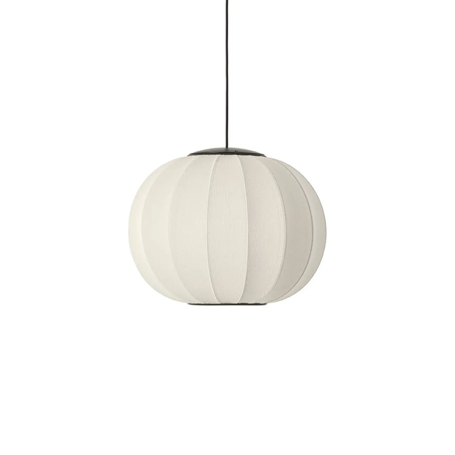 Made By Hand - Pendellampe - Knit-Wit 45 Round Pendant LED - Pearl White
