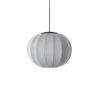Made By Hand - Pendellampe - Knit-Wit 45 Round Pendant LED - Silver