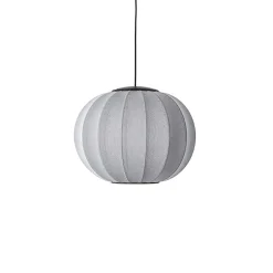 Made By Hand - Pendellampe - Knit-Wit 45 Round Pendant LED - Silver