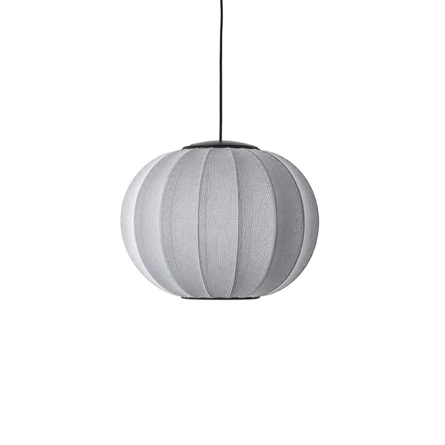 Made By Hand - Pendellampe - Knit-Wit 45 Round Pendant LED - Silver