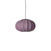 Made By Hand - Pendellampe - Knit-Wit 45 Oval Pendant LED - Burgundy