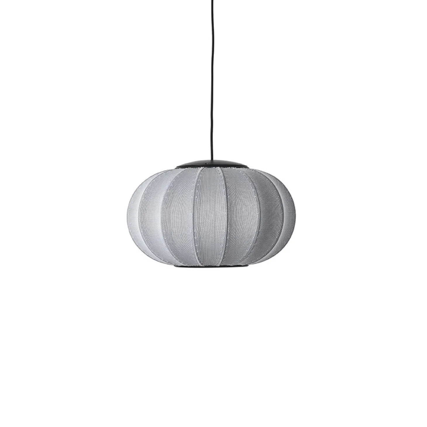 Made By Hand - Pendellampe - Knit-Wit 45 Oval Pendant LED - Silver