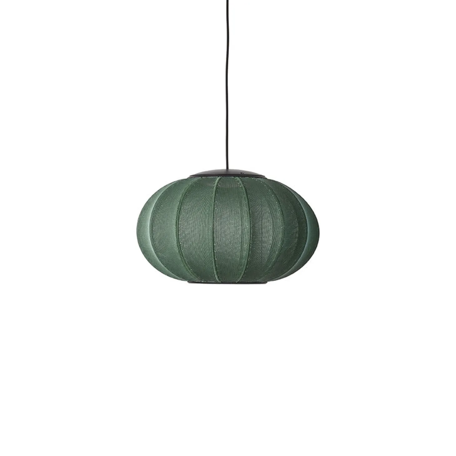 Made By Hand - Pendellampe - Knit-Wit 45 Oval Pendant LED - Tweed Green