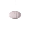 Made By Hand - Pendellampe - Knit-Wit 45 Oval Pendant - Light Pink