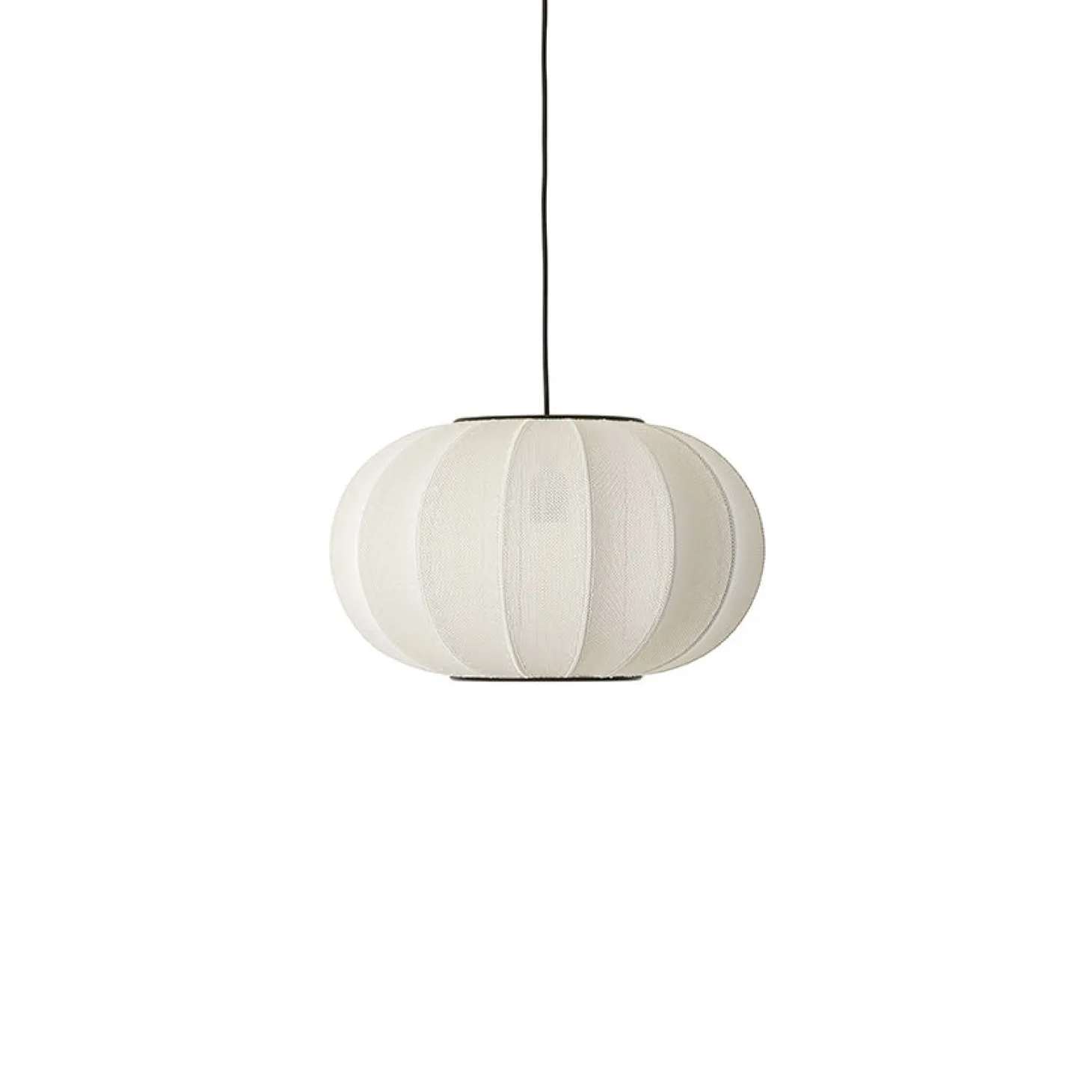 Made By Hand - Pendellampe - Knit-Wit 45 Oval Pendant - Pearl White