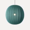 Made By Hand - Pendellampe - Knit-Wit 75 Round Pendant - Seagrass