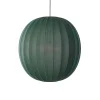 Made By Hand - Pendellampe - Knit-Wit 75 Round Pendant - Tweed Green