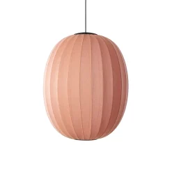 Made By Hand - Pendellampe - Knit-Wit 65 High Oval Pendant LED - Coral