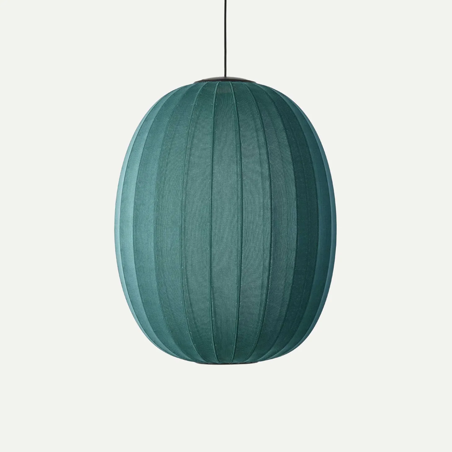 Made By Hand - Pendellampe - Knit-Wit 65 High Oval Pendant LED - Seagrass