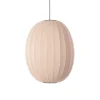 Made By Hand - Pendellampe - Knit-Wit 65 High Oval Pendant - Sand Stone