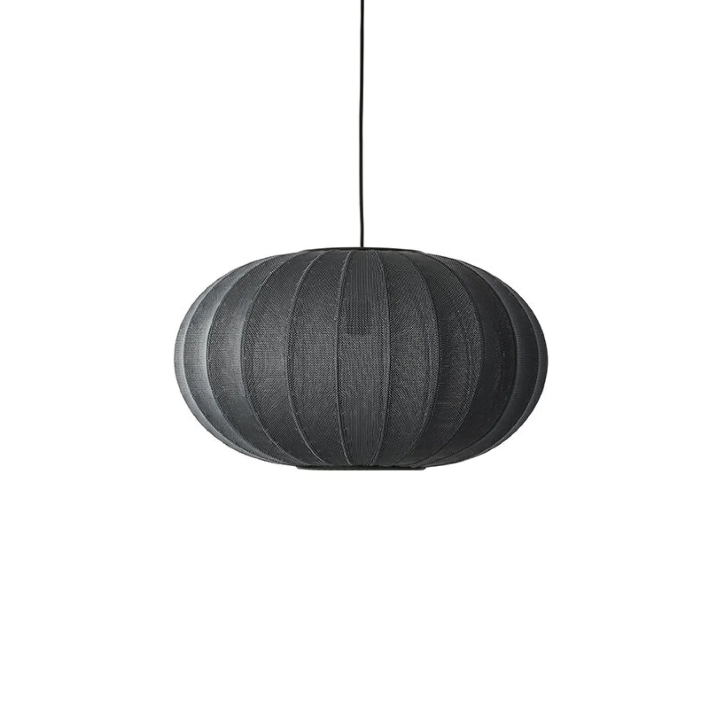 Made By Hand - Pendellampe - Knit-Wit 57 Oval Pendant - Black