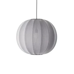 Made By Hand - Pendellampe - Knit-Wit 60 Round Pendant - Silver