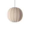 Made By Hand - Pendellampe - Knit-Wit 60 Round Pendant - Sand Stone