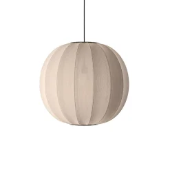 Made By Hand - Pendellampe - Knit-Wit 60 Round Pendant - Sand Stone