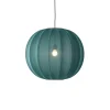 Made By Hand - Pendellampe - Knit-Wit 60 Round Pendant - Tweed Green