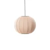 Made By Hand - Pendellampe - Knit-Wit 45 Round Pendant - Sand Stone
