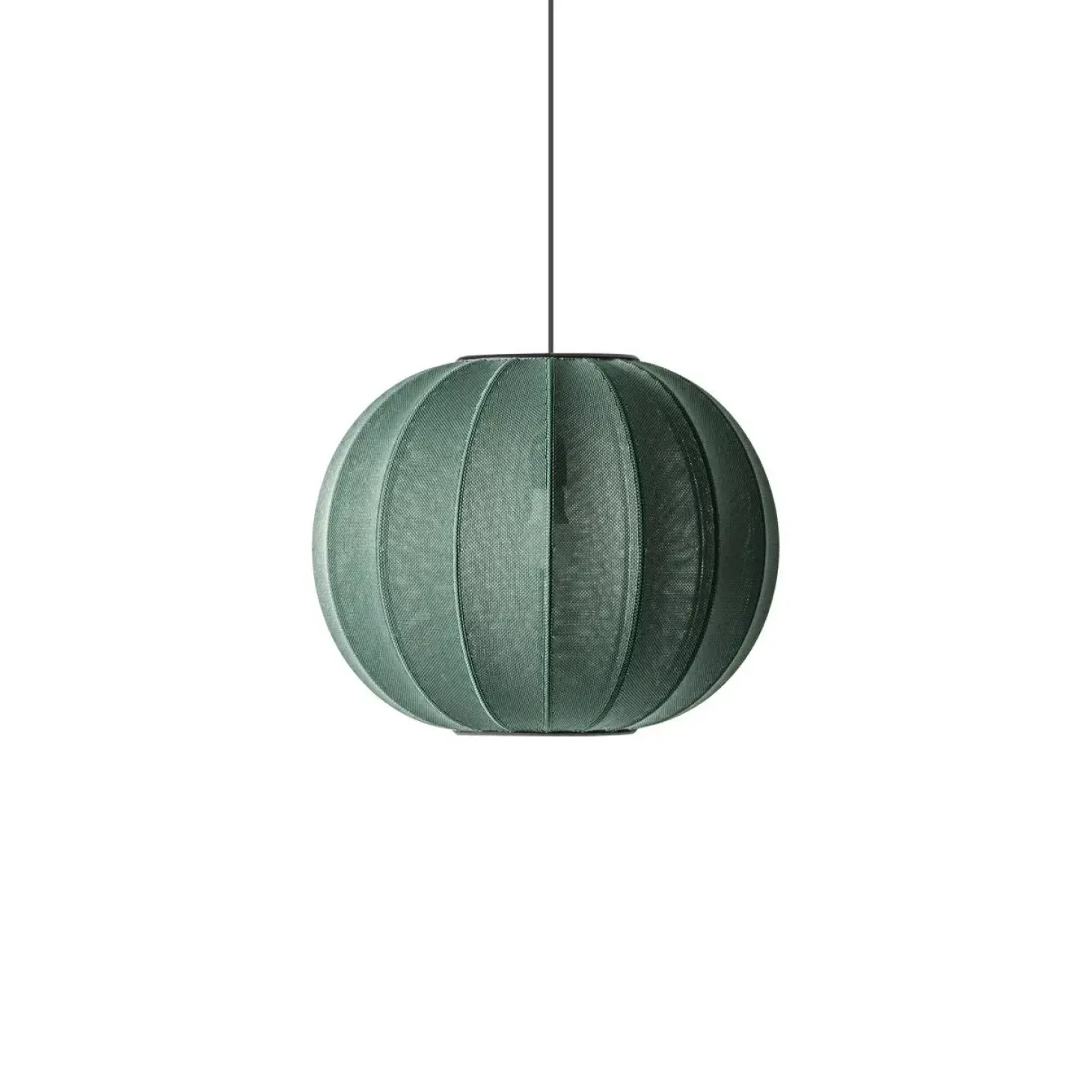 Made By Hand - Pendellampe - Knit-Wit 45 Round Pendant - Tweed Green