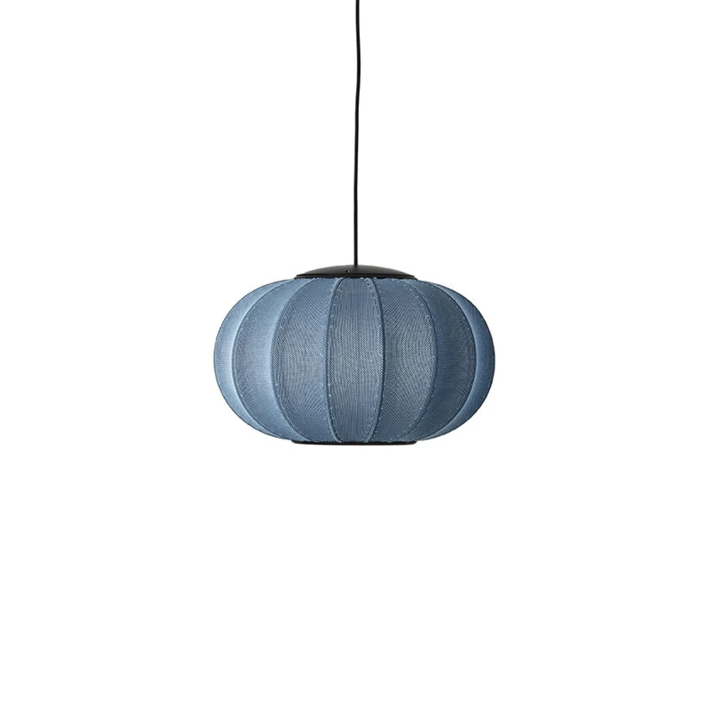 Made By Hand - Pendellampe - Knit-Wit 45 Oval Pendant LED - Blue Stone