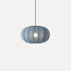 Made By Hand - Pendellampe - Knit-Wit 45 Oval Pendant LED - Blue Stone