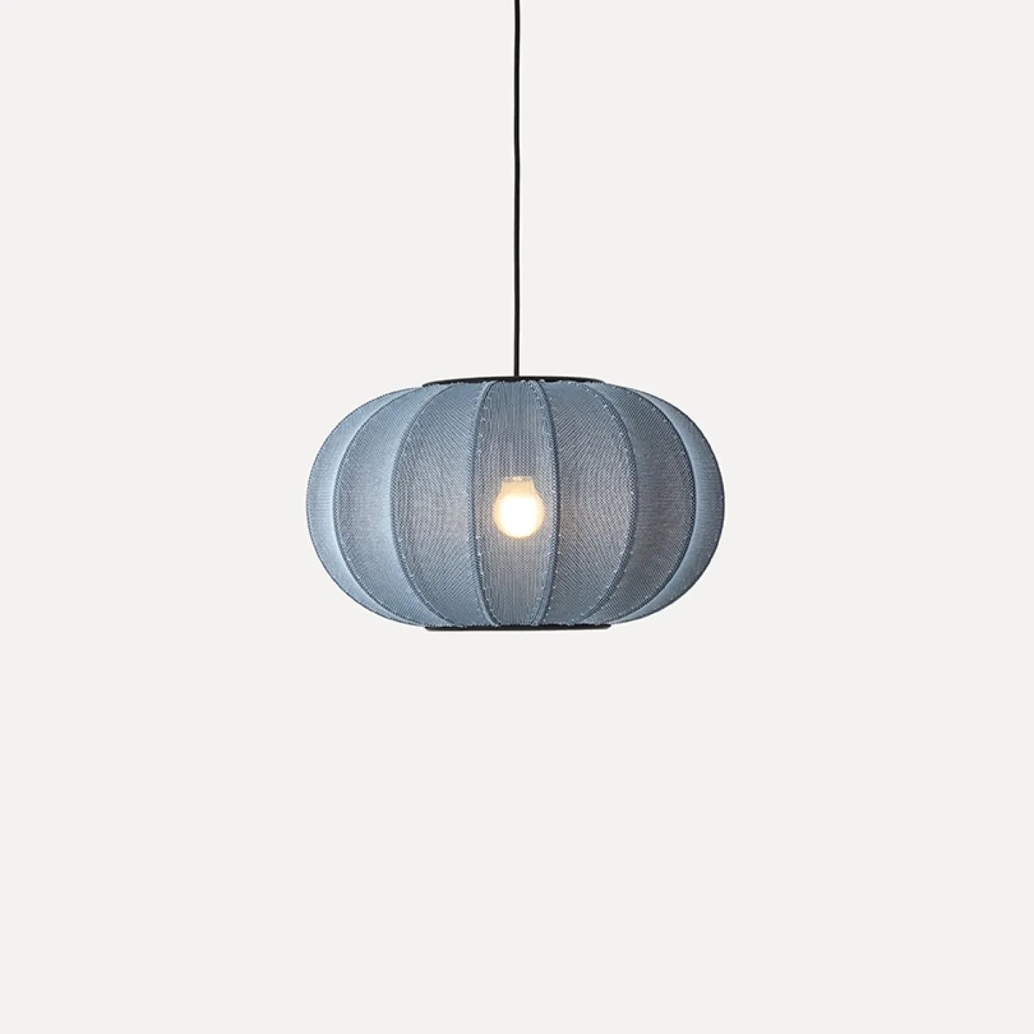 Made By Hand - Pendellampe - Knit-Wit 45 Oval Pendant LED - Blue Stone