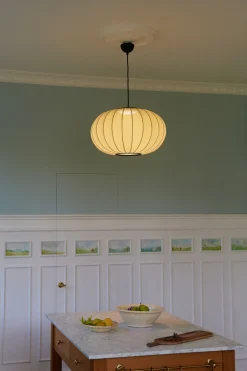 Made By Hand - Pendellampe - Knit-Wit 45 Oval Pendant LED - Pearl White