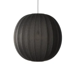 Made By Hand - Pendellamper - Knit-Wit 75 Round Pendant - Black