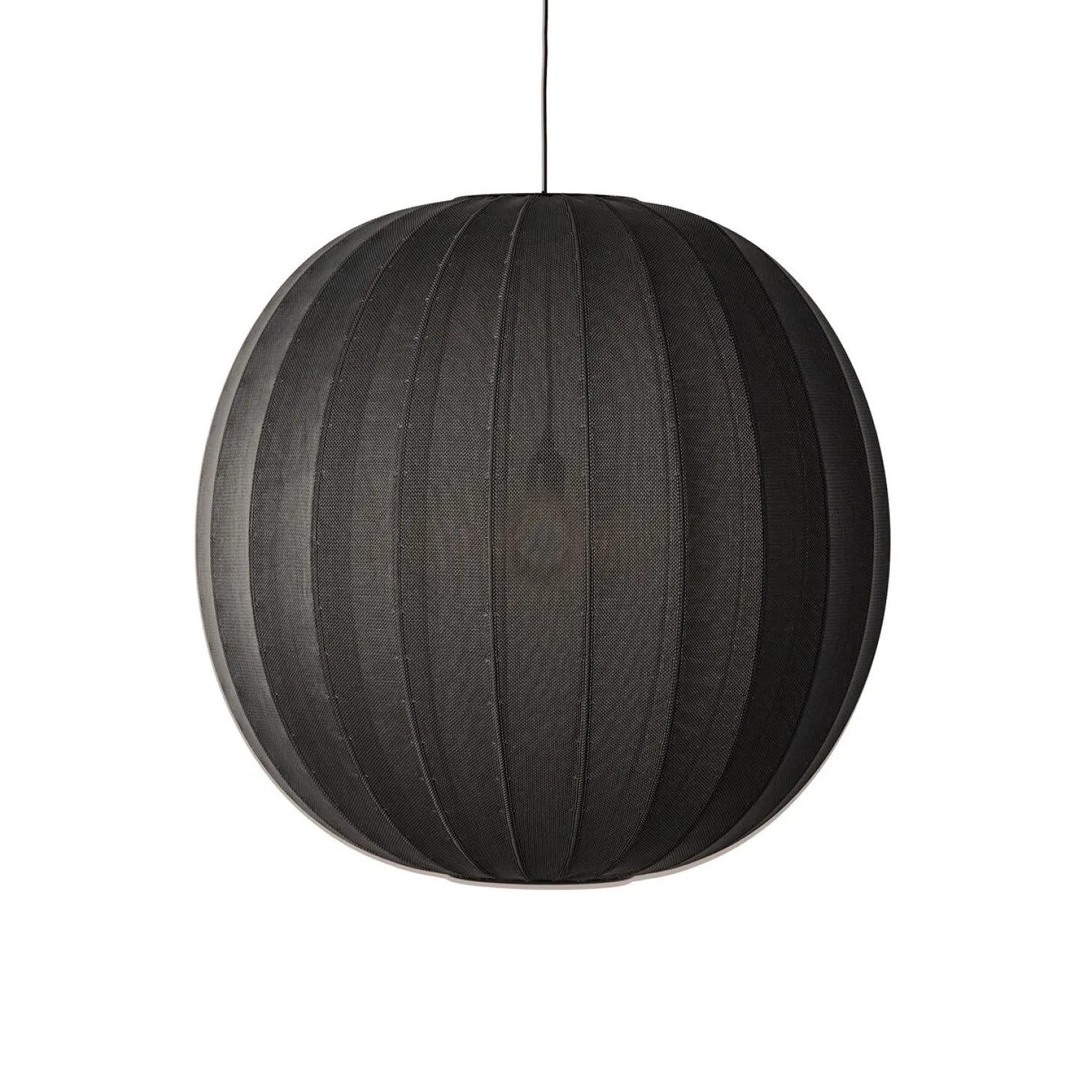 Made By Hand - Pendellamper - Knit-Wit 75 Round Pendant - Black