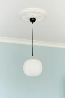 Made By Hand - Pepo Pendant Medium Ø30 Brass Top - Opal