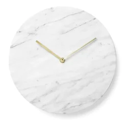 Menu - Marble Wall Clock - white
