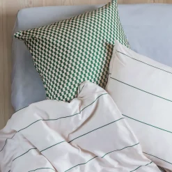 Mette Ditmer - ALIGN-sengesæt - Pine green/Sand - W140 x L220 cm